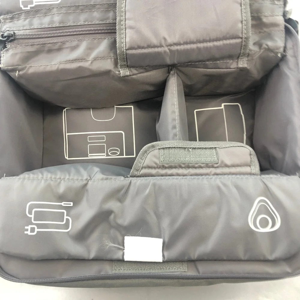 ResMed AirSense 10 CPAP Travel Bag Gray Padded Case w/ Shoulder Strap CASE ONLY